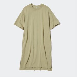 Uniqlo Crew Neck Short Sleeve T-Shirt Dress